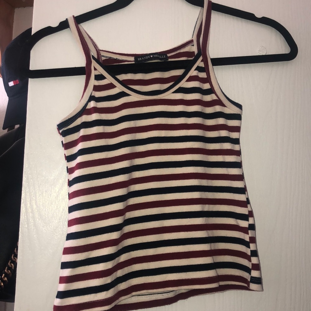 BRANDY MELVILLE STRIPED CROP TOP